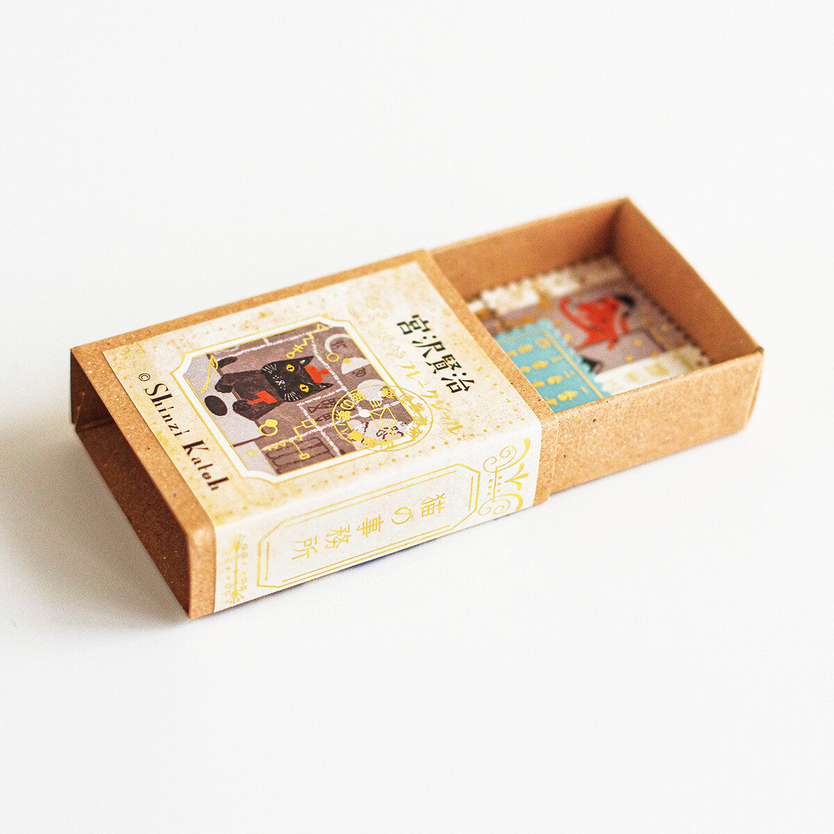 Shinzi Katoh Flake Stickers in a Match Box // Cat Office