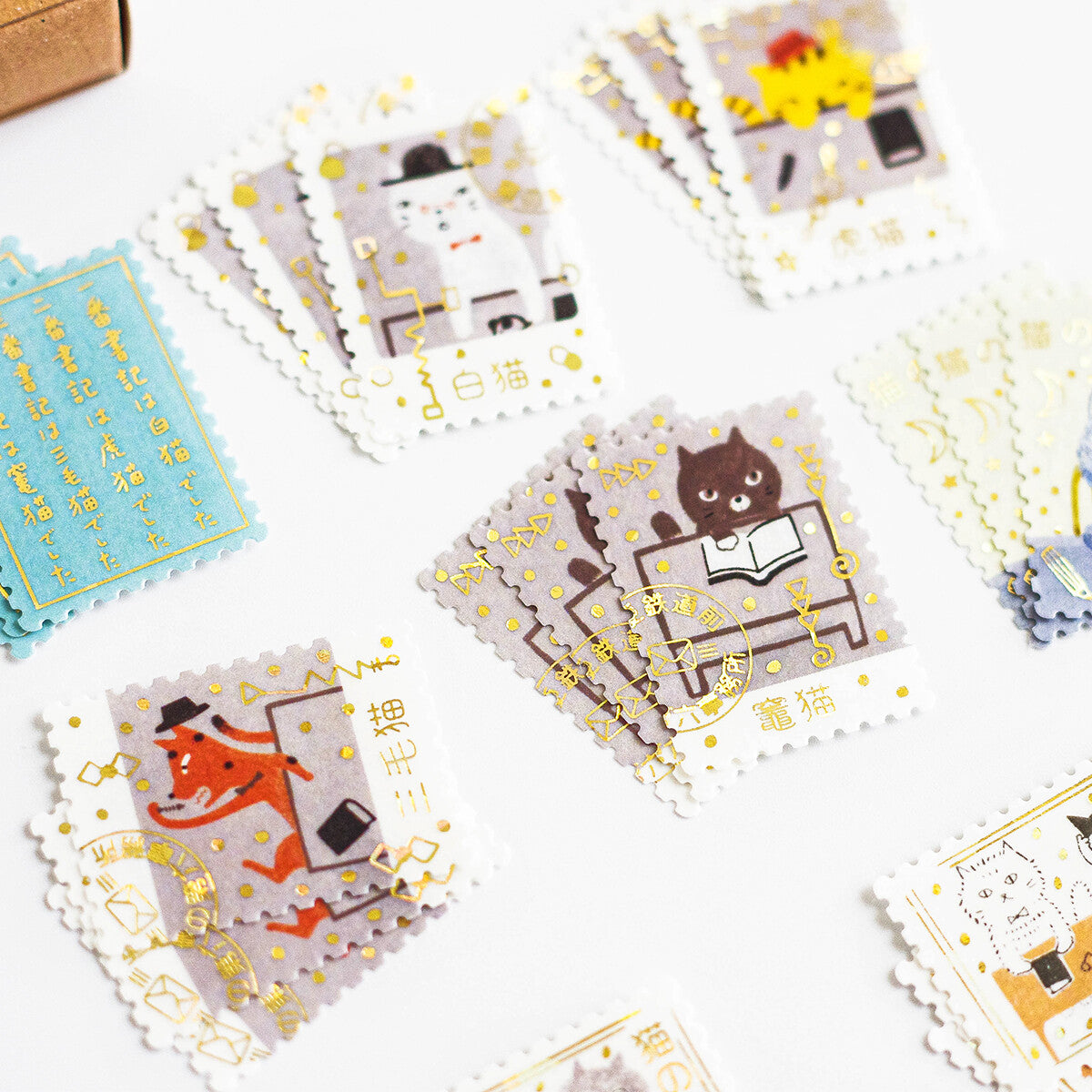 Shinzi Katoh Flake Stickers in a Match Box // Cat Office