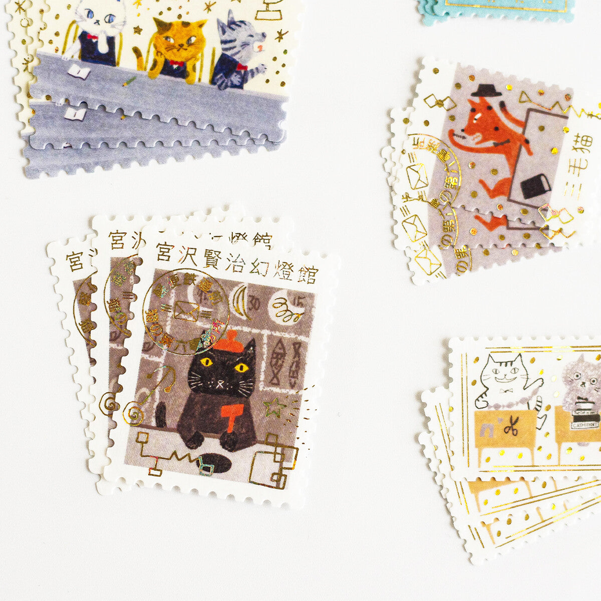 Shinzi Katoh Flake Stickers in a Match Box // Cat Office