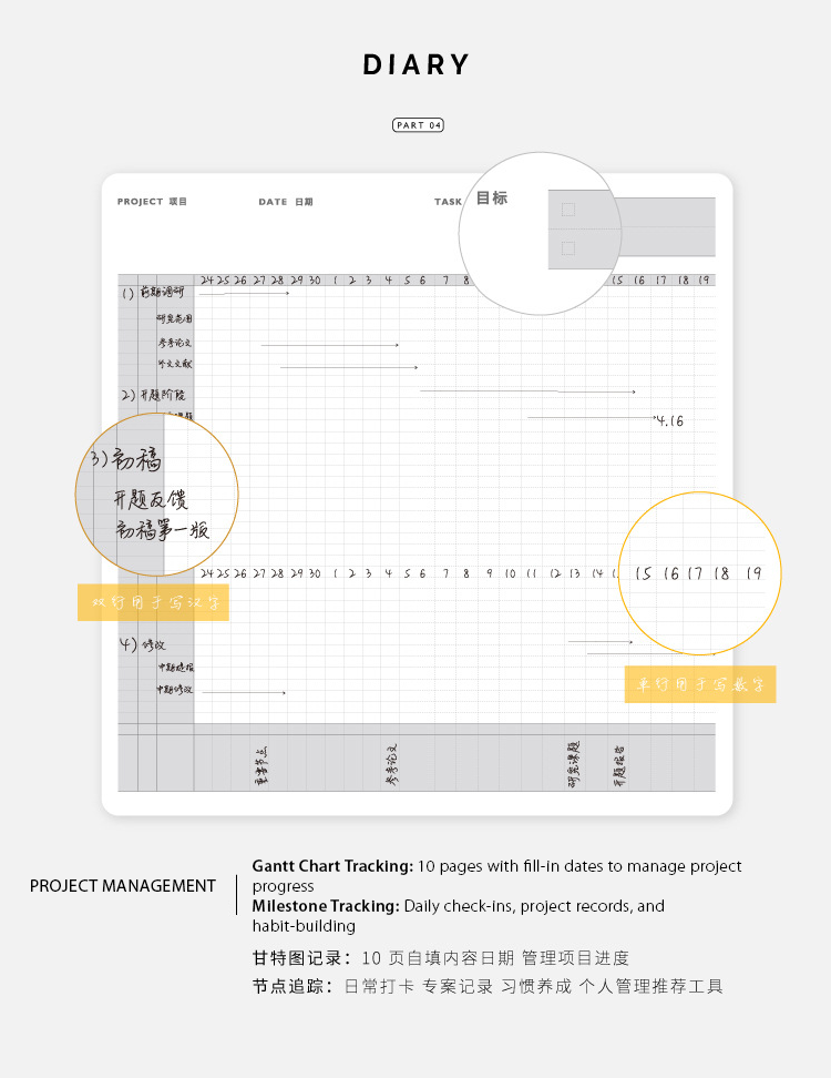 NOTE FOR Vintage Slim Weekly Planner