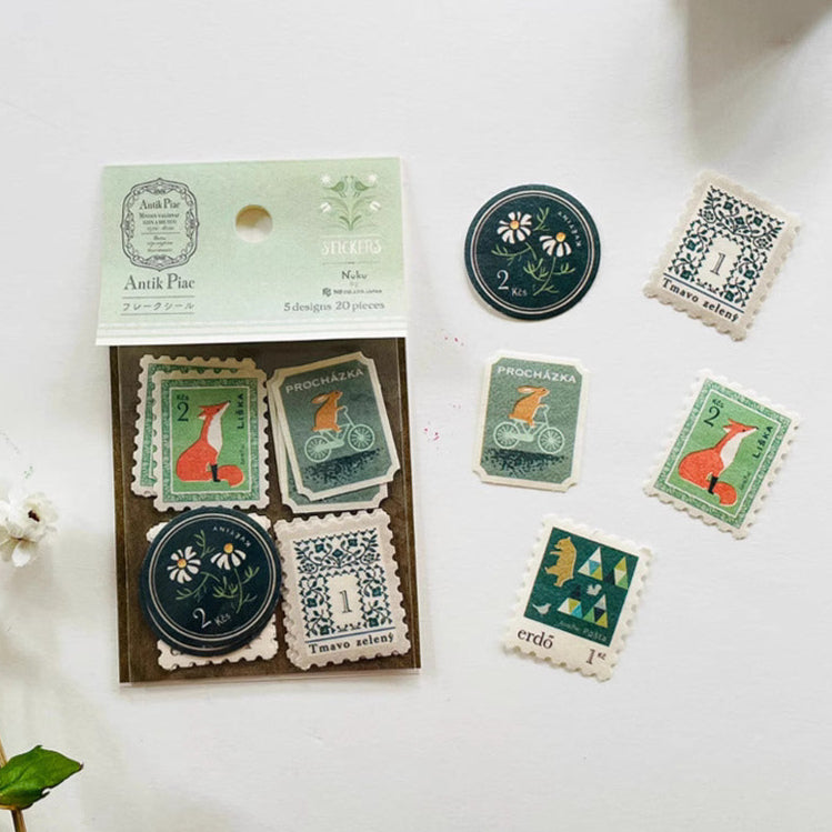 Antik Piac - Green Fox Flake Seal