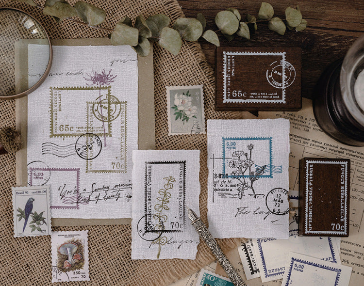 Vintage Wooden Rubber Stamps